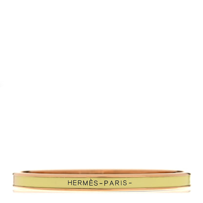 Hermes Enamel Printed Extra Narrow Fusion Bracelet 65  Rose Candeur Poussin 1 of 5