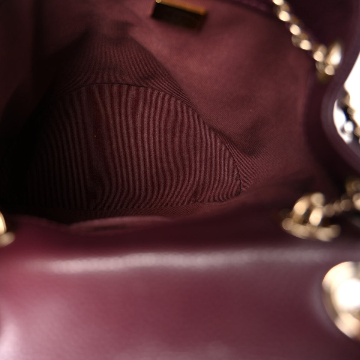 Chanel Shiny Caviar Quilted Small Duma Pockets Drawstring Backpack Burgundy 5 of 10
