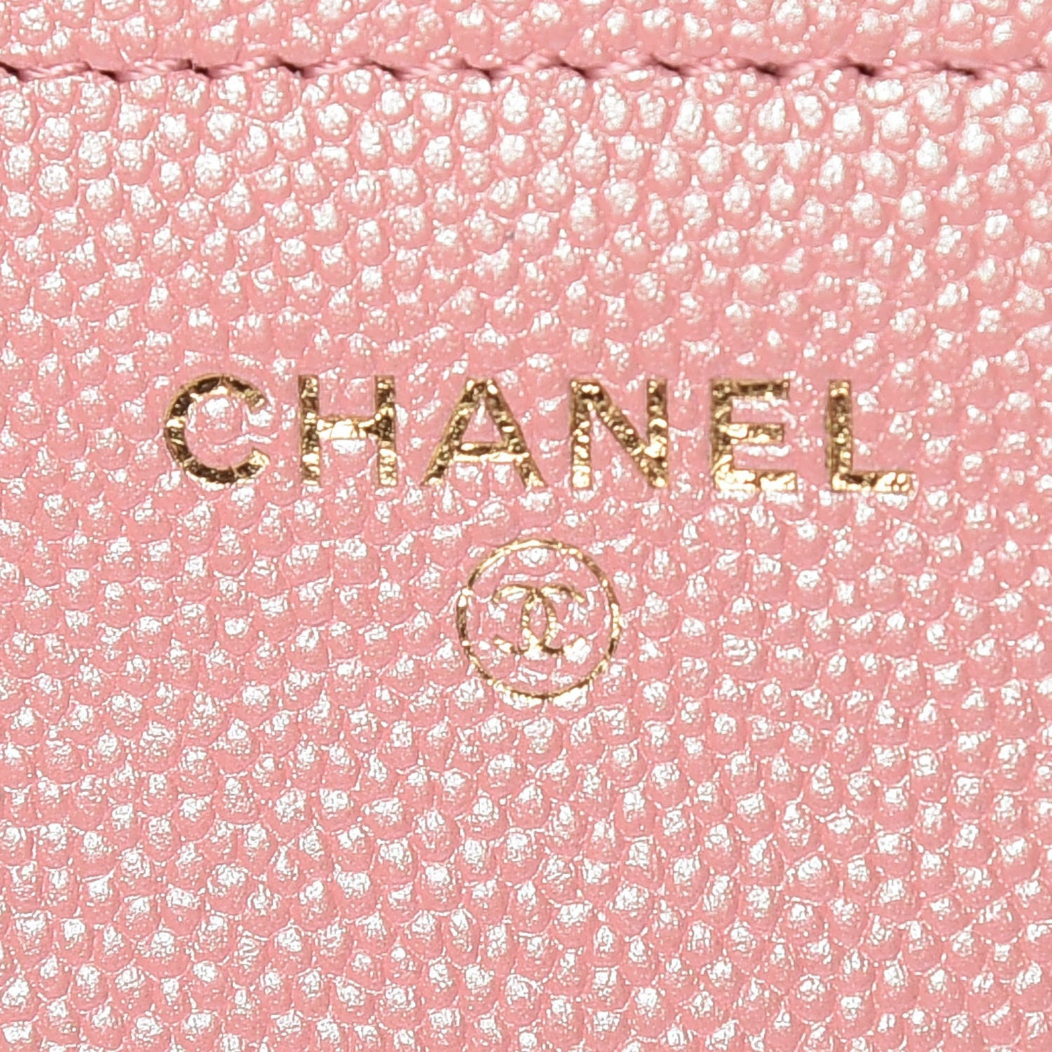 Chanel Iridescent Caviar Quilted Wallet on Chain WOC Rose Pink 8 of 11