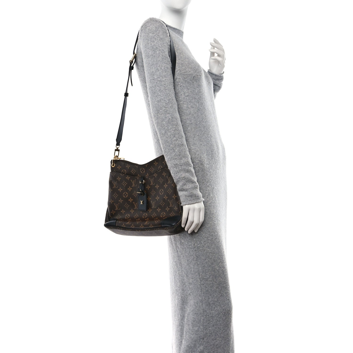 Louis Vuitton Monogram Odeon MM Black 3 of 11
