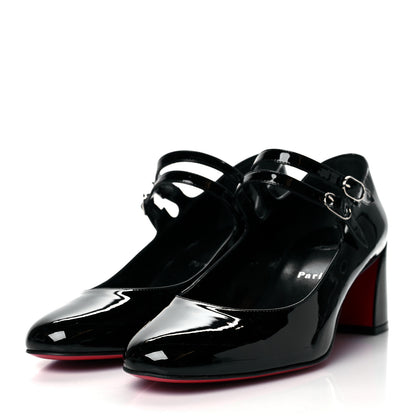 Christian Louboutin Patent Miss Jane Mary Janes 55 Pumps 40.5 Black 3 of 7