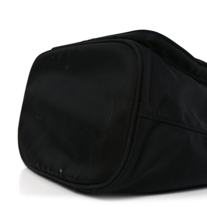Prada Saffiano Tessuto Nylon Mini Bucket Crossbody Bag Black 9 of 9