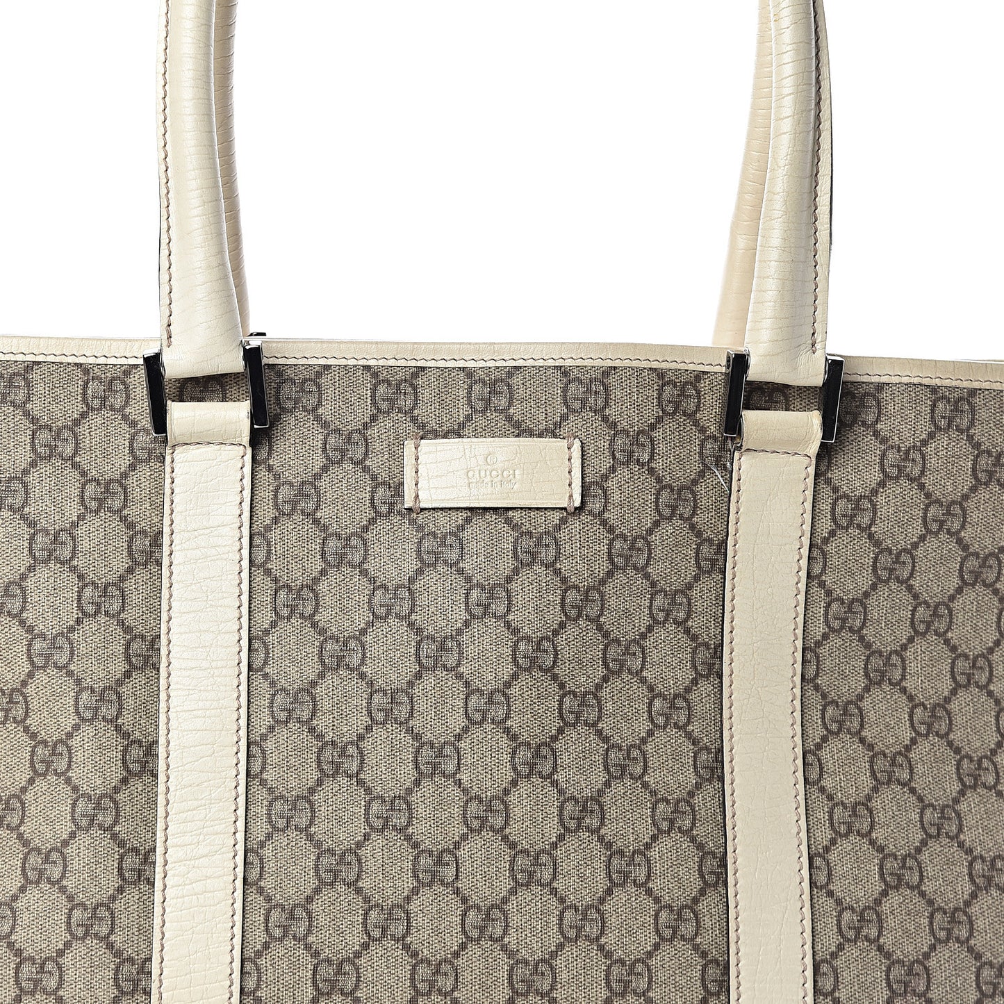GG Plus Monogram Medium Joy Tote Off White
