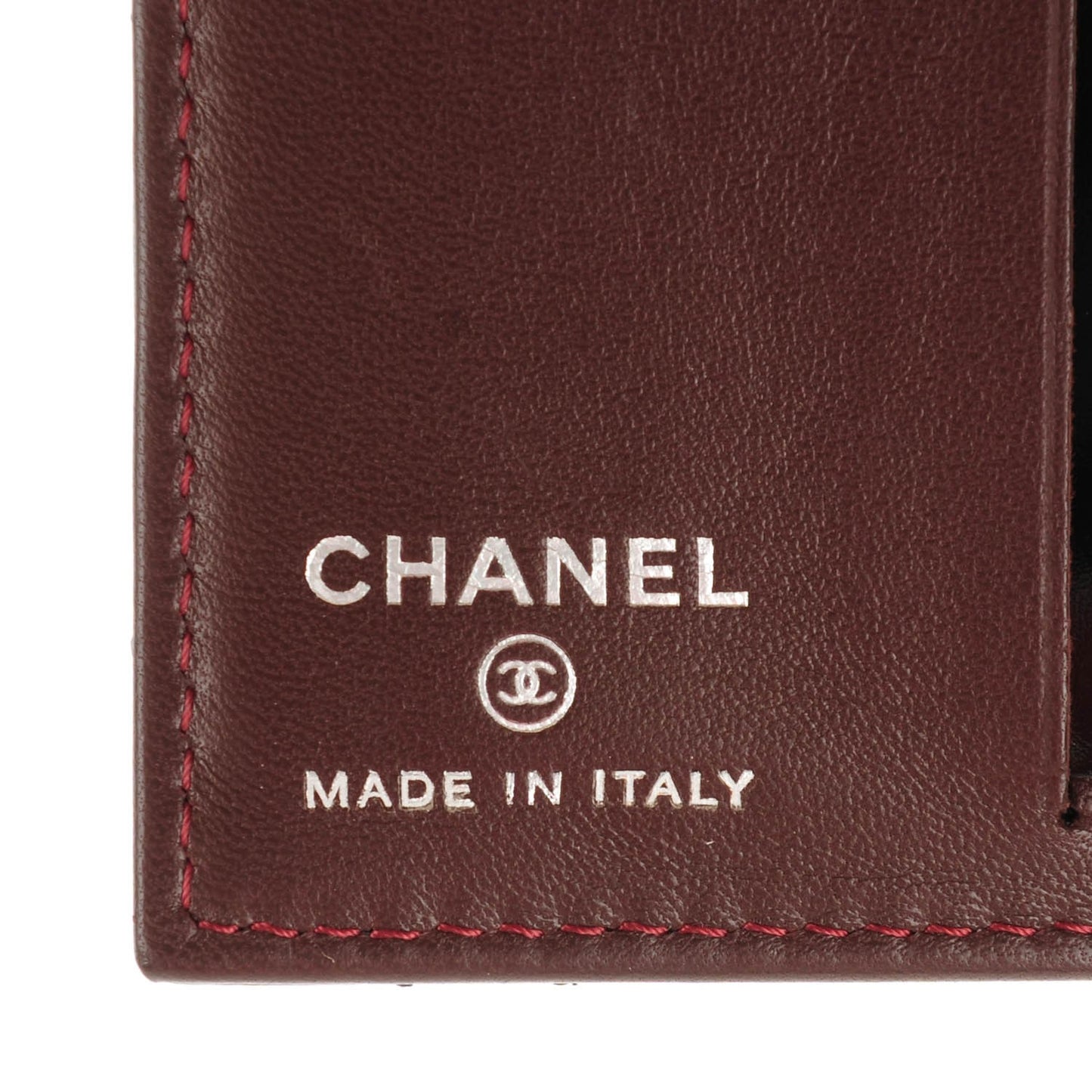 Lambskin Quilted Card Holder Wallet Black