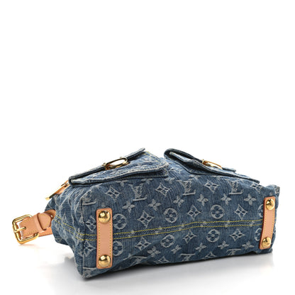 Louis Vuitton Monogram Denim Baggy PM Blue 4 of 9