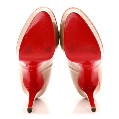 Christian Louboutin Patent Bianca 120 Pumps 36.5 Nude 6 of 9