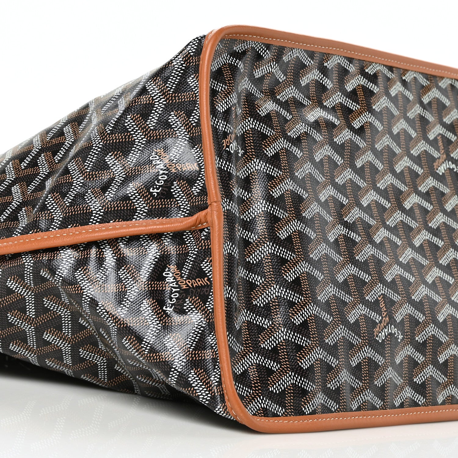 Goyard Goyardine Reversible Anjou GM Black Gold 9 of 16