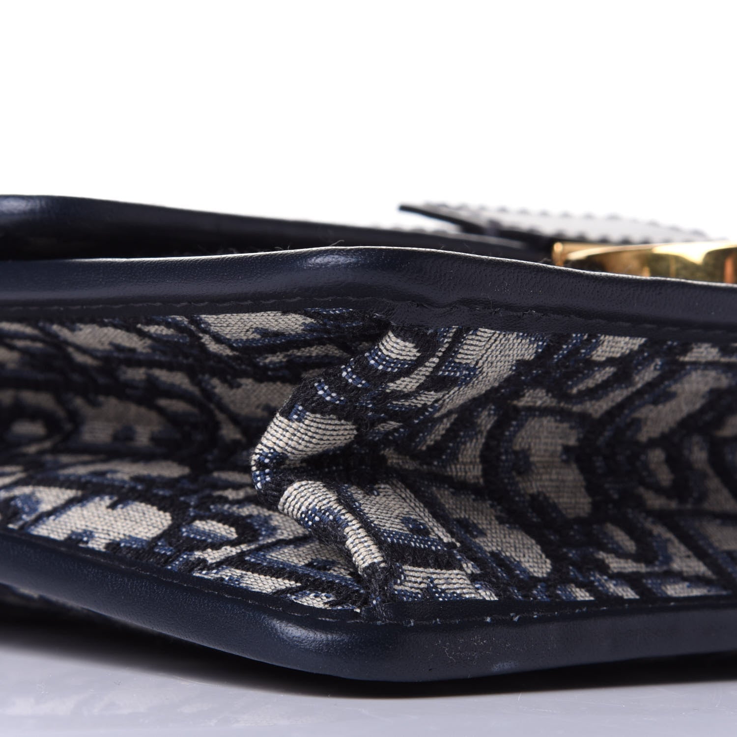 Christian Dior Oblique 30 Montaigne Flap Bag Blue 9 of 10
