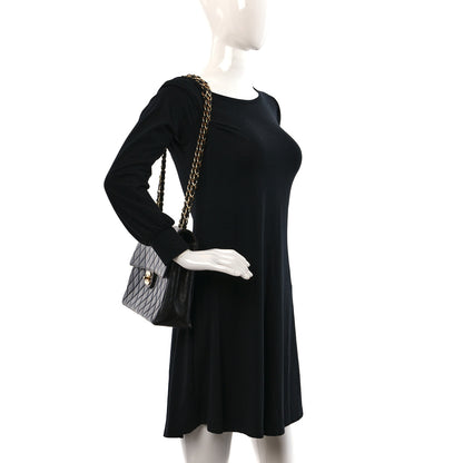 Chanel Lambskin Quilted Jumbo Single Flap Black 2 of 12