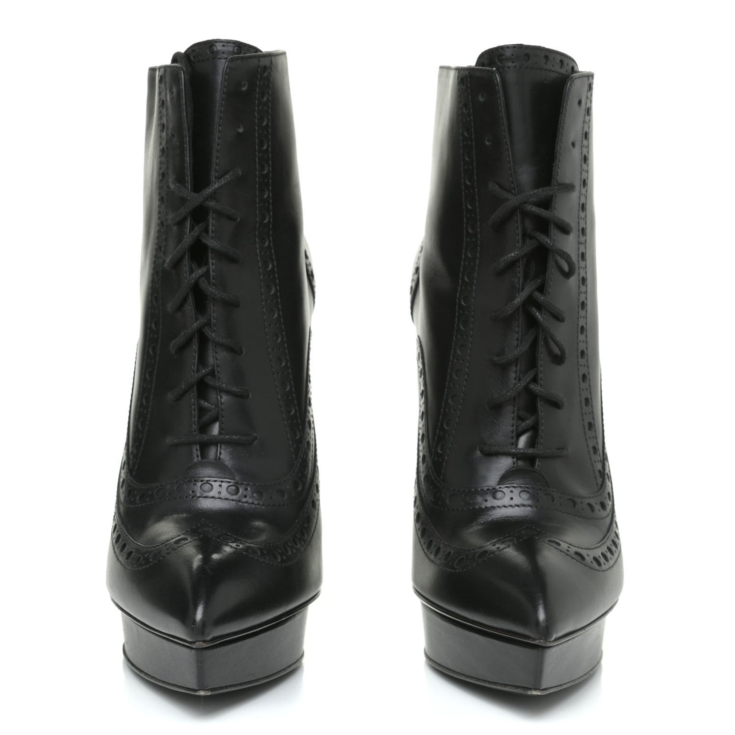 Nappa Tribtoo 105 Lace Up Booties 39 Black
