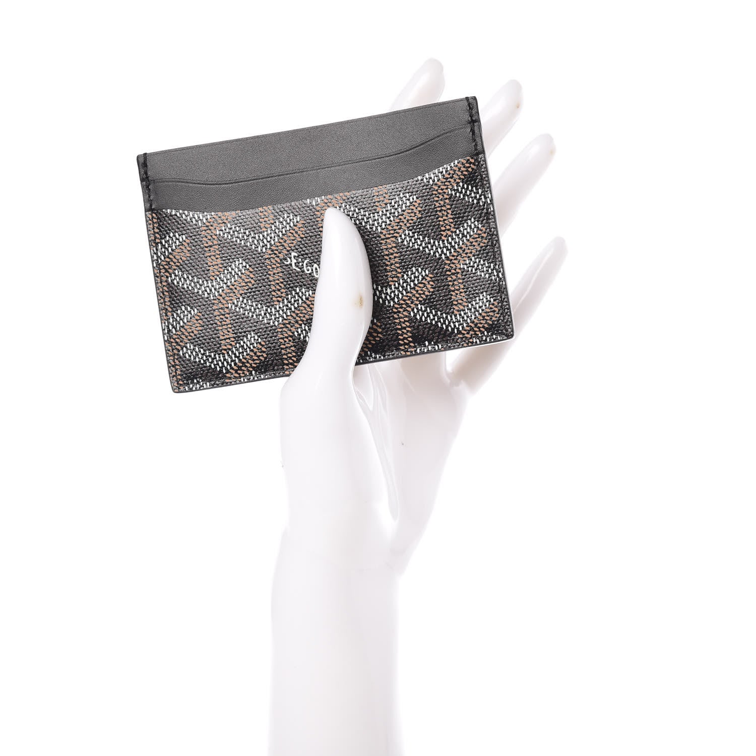 Goyard Goyardine Saint Sulpice Card Holder Black 2 of 9