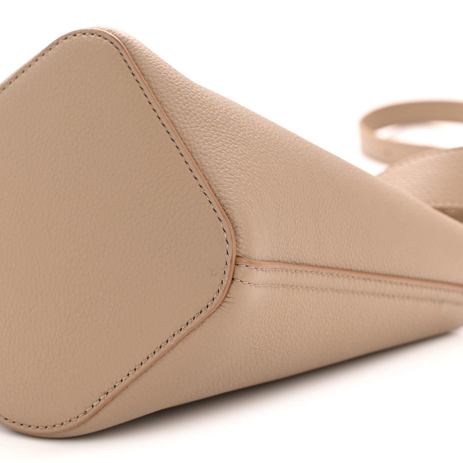 Loewe Soft Grained Calfskin Mini Pebble Bucket Bag Oak 10 of 11