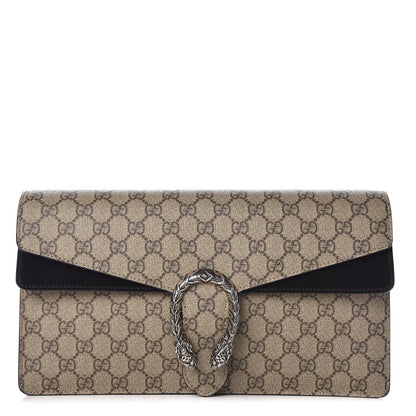 Gucci GG Supreme Monogram Dionysus Clutch Black 1 of 7