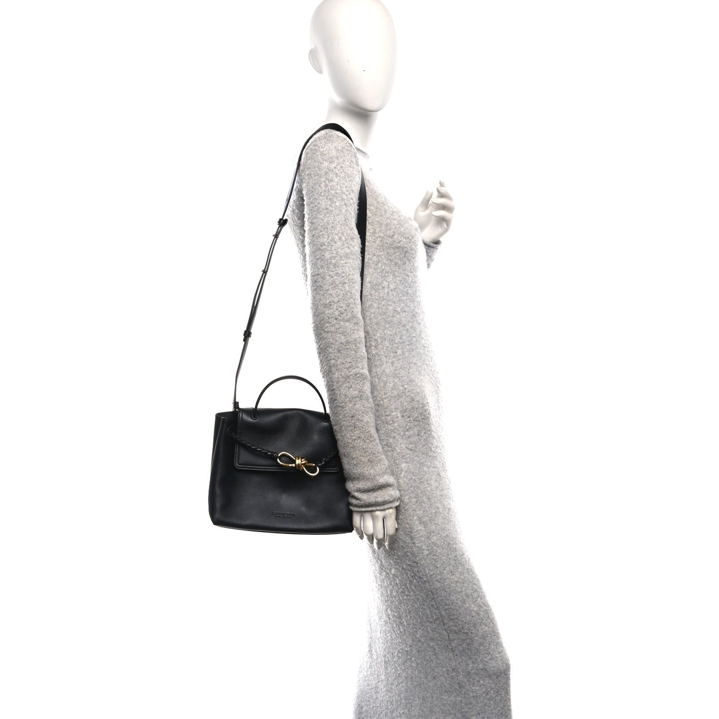 Silky Calfskin Small Ciao Ciao Black