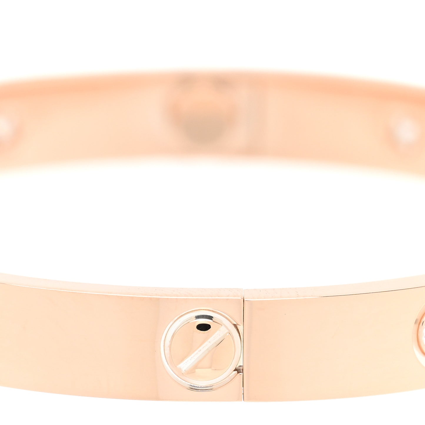 18K Pink Gold 10 Diamond LOVE Bracelet 16