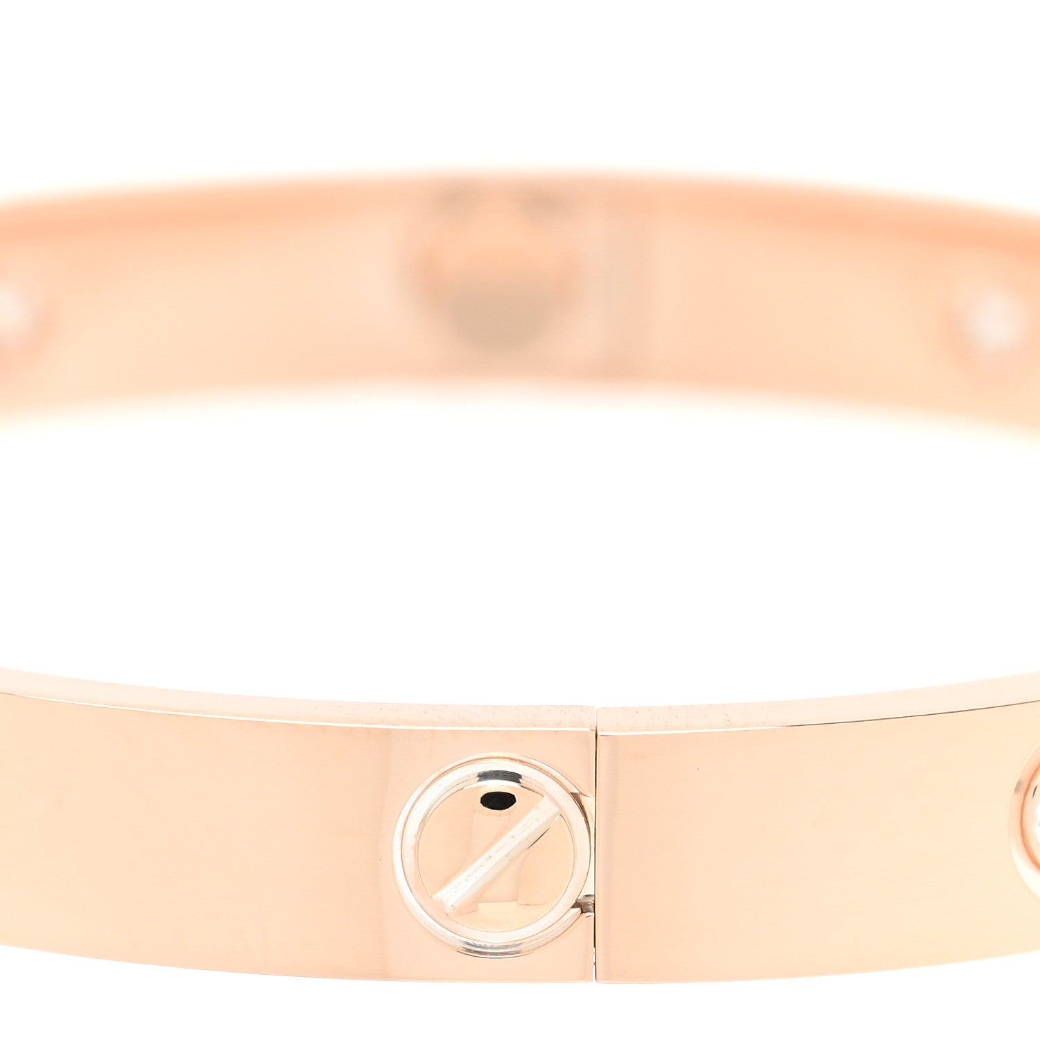 Cartier 18K Pink Gold 10 Diamond LOVE Bracelet 16 6 of 7