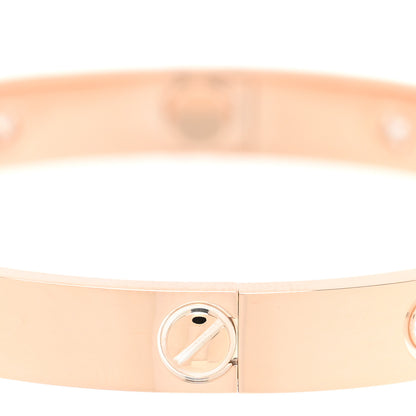 Cartier 18K Pink Gold 10 Diamond LOVE Bracelet 16 6 of 7