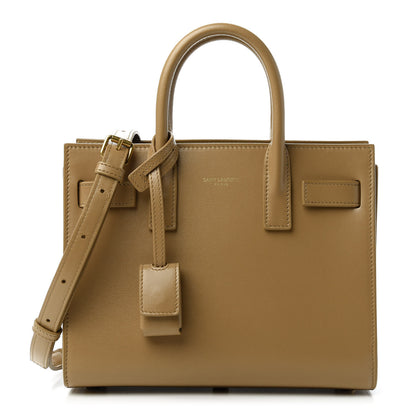 Saint Laurent Calfskin Nano Sac De Jour Dark Beige 1 of 10