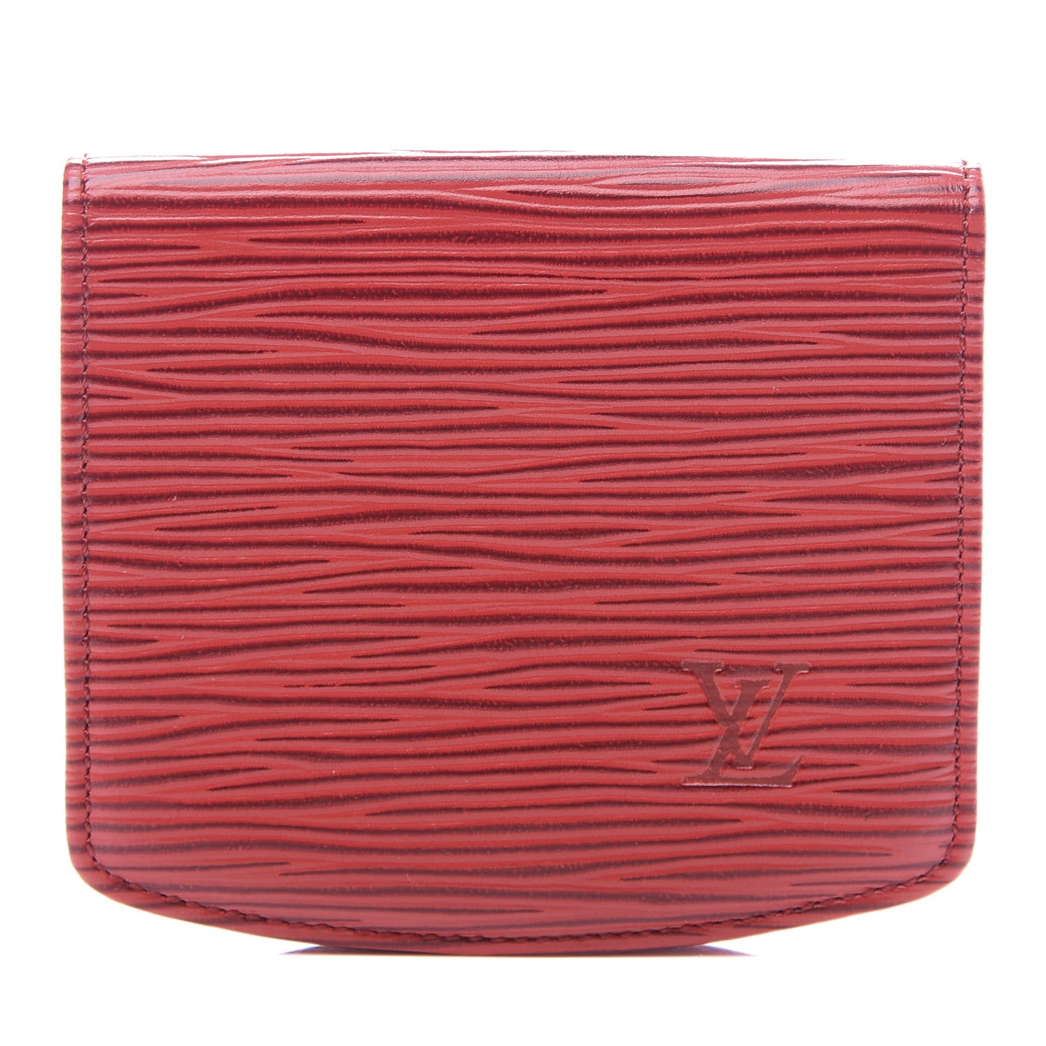 Louis Vuitton Epi Coin Purse Wallet Castillan Red 1 of 8