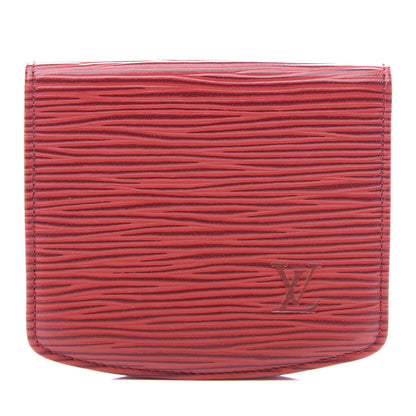 Louis Vuitton Epi Coin Purse Wallet Castillan Red 1 of 8