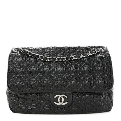 Chanel Vinyl Rock In Moscow Single Flap Black 1 of 10