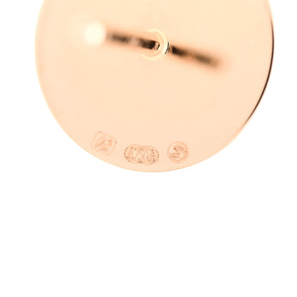 Tiffany 18K Rose Gold Mother of Pearl T Circle Earrings 5 of 6