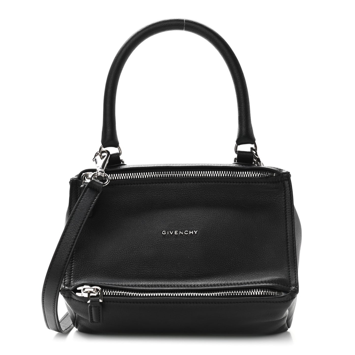 Sugar Goatskin Small Pandora Black