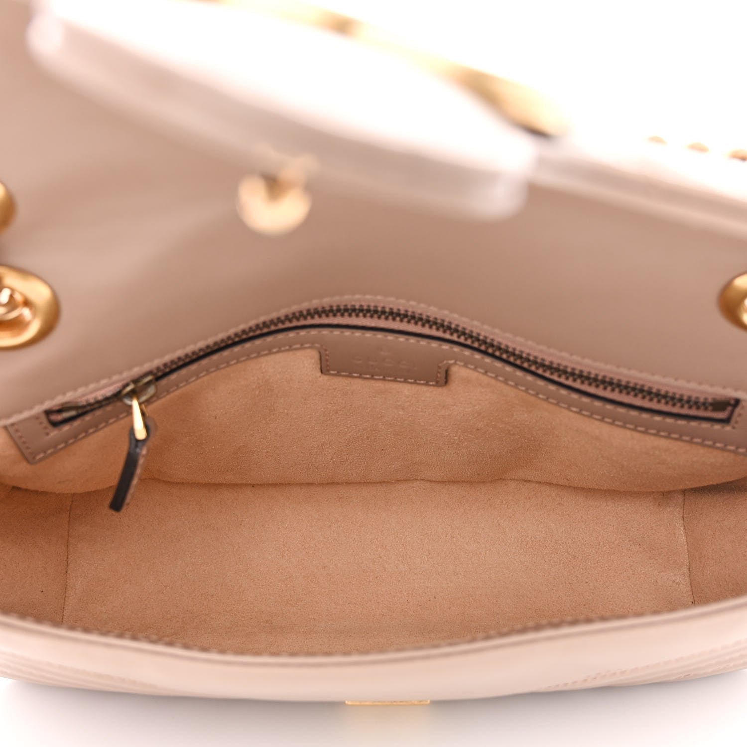 Gucci Calfskin Matelasse Small GG Marmont Shoulder Bag Porcelain Rose 5 of 10