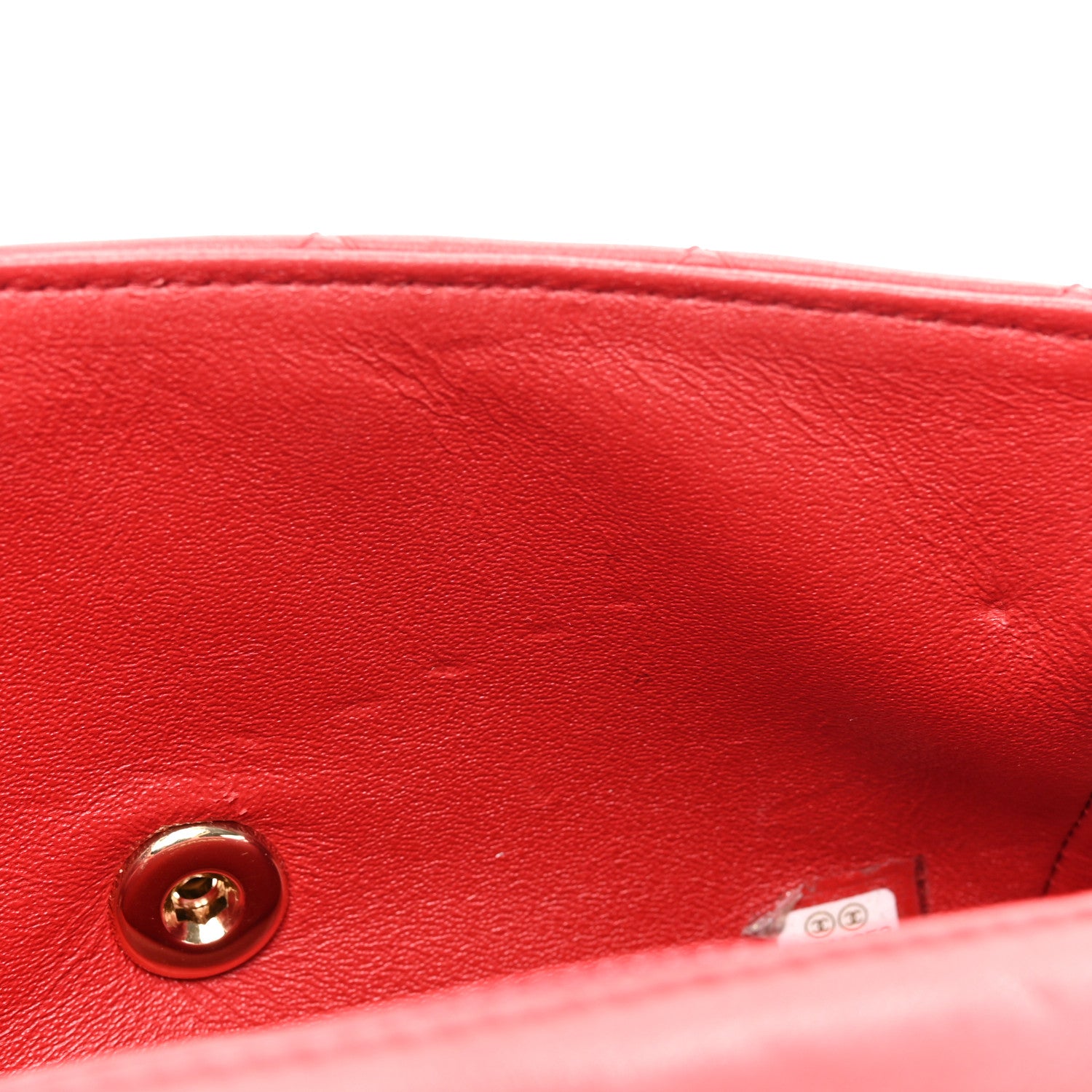 Chanel Lambskin Quilted Mini Rectangular Flap Red 10 of 16
