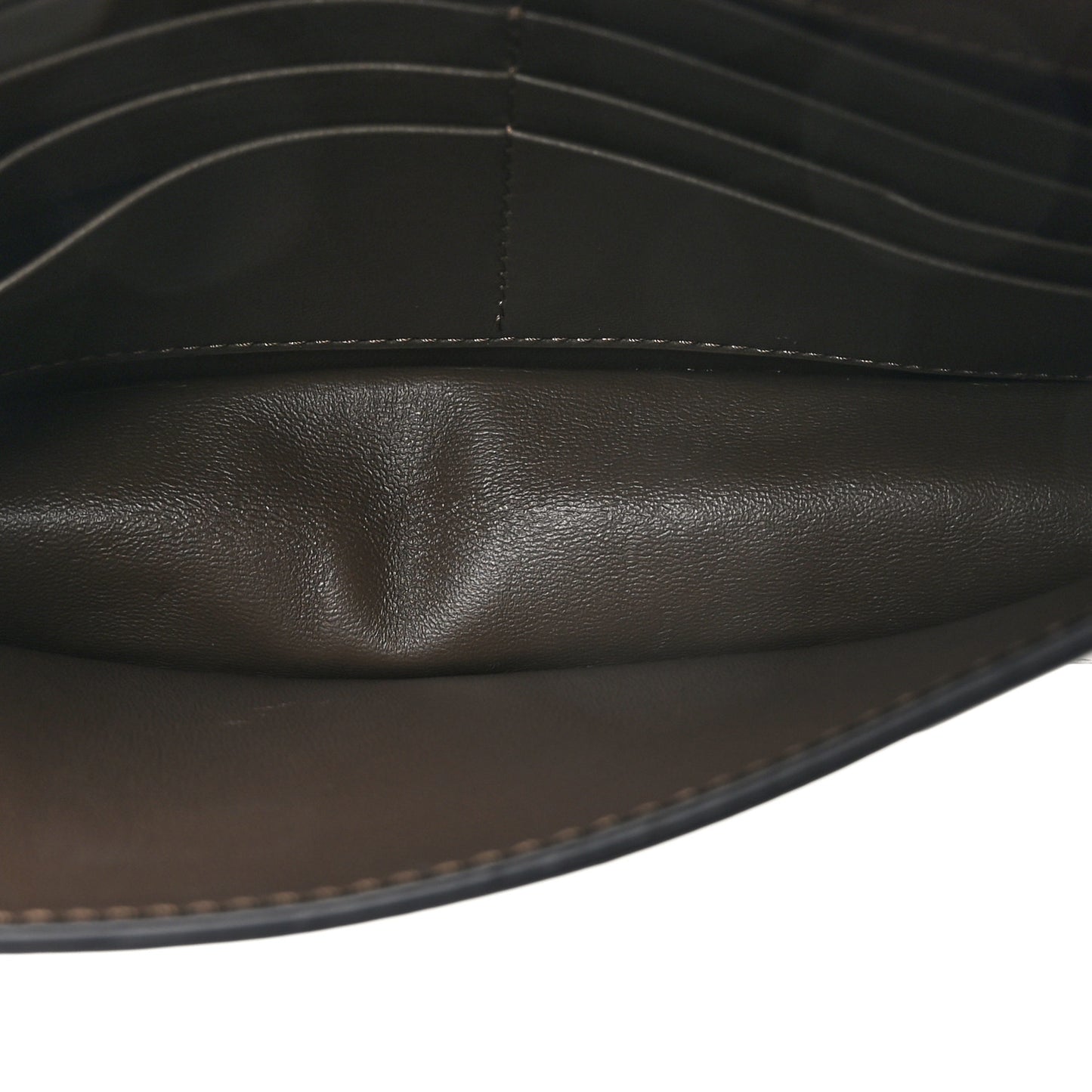 Vitello Ceylon Bi-Color FF 1974 Embossed FF Diamonds Chain Wallet Maya Black