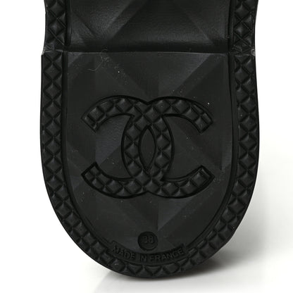 Chanel Caoutchouk CC High Boots 38 Black 7 of 8