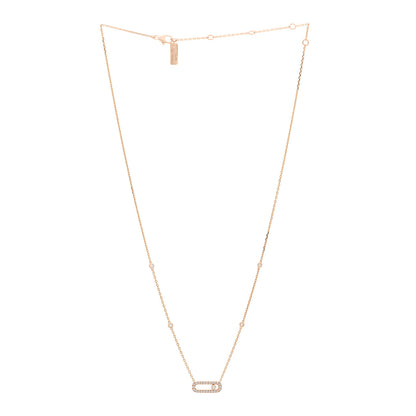 Messika 18K Rose Gold Diamond Move Uno Pave Necklace 3 of 5