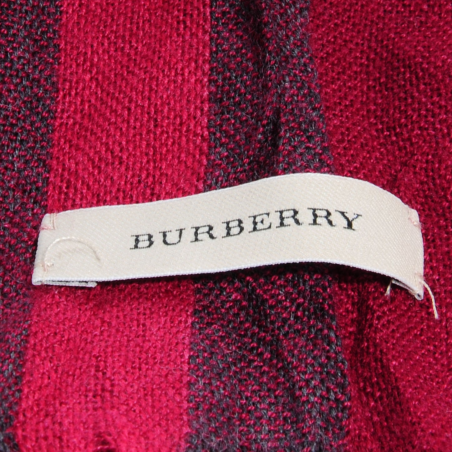 Wool Silk Lightweight Scarf Damson Pink
