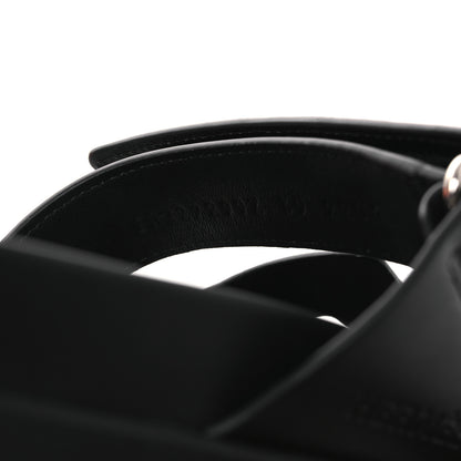 Hermes Calfskin Womens Chypre Sandals 39 Black 10 of 11