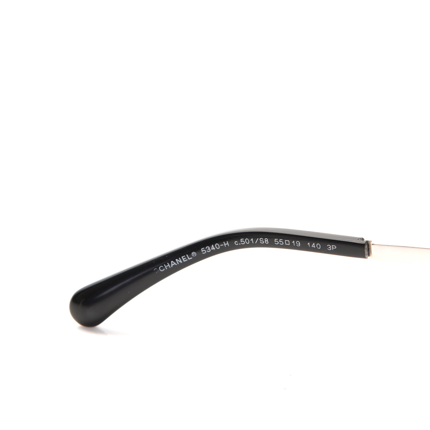 Chanel Polarized Cat Eye Pearl Sunglasses 5340-H Black 2 of 5