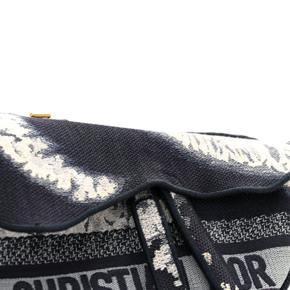 Christian Dior Canvas Embroidered Tie Dye Saddle Bag Blue Multicolor 12 of 12