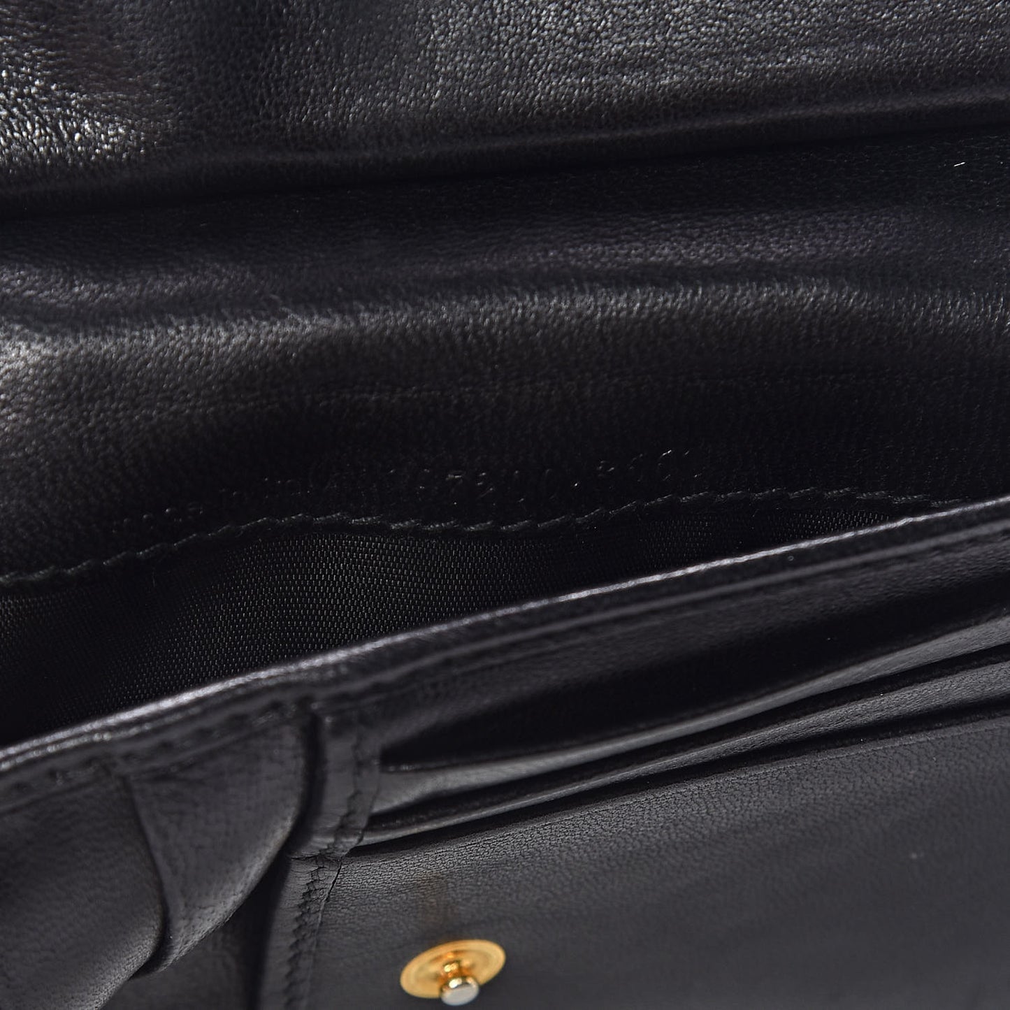 Patent Y-Mail Long Wallet Black