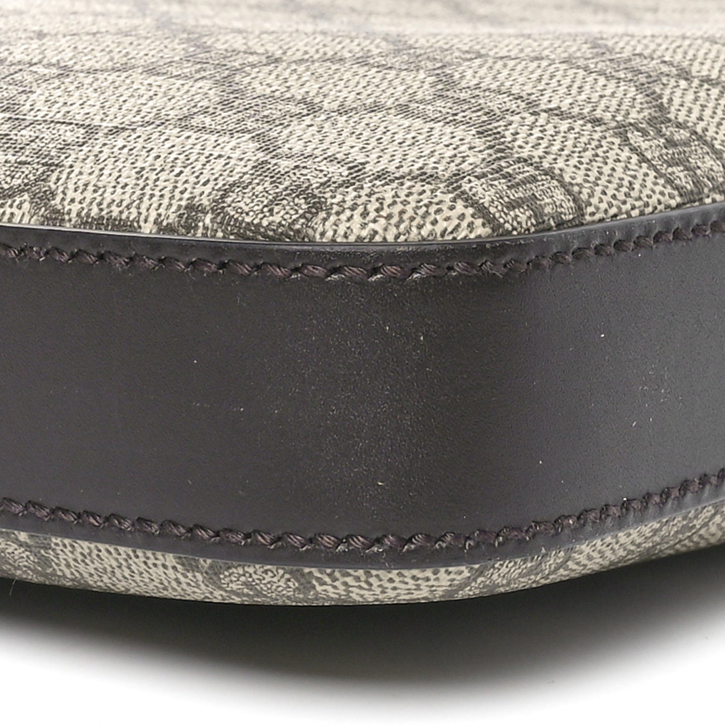 GG Supreme Monogram Medium Flat Messenger Bag Beige Brown