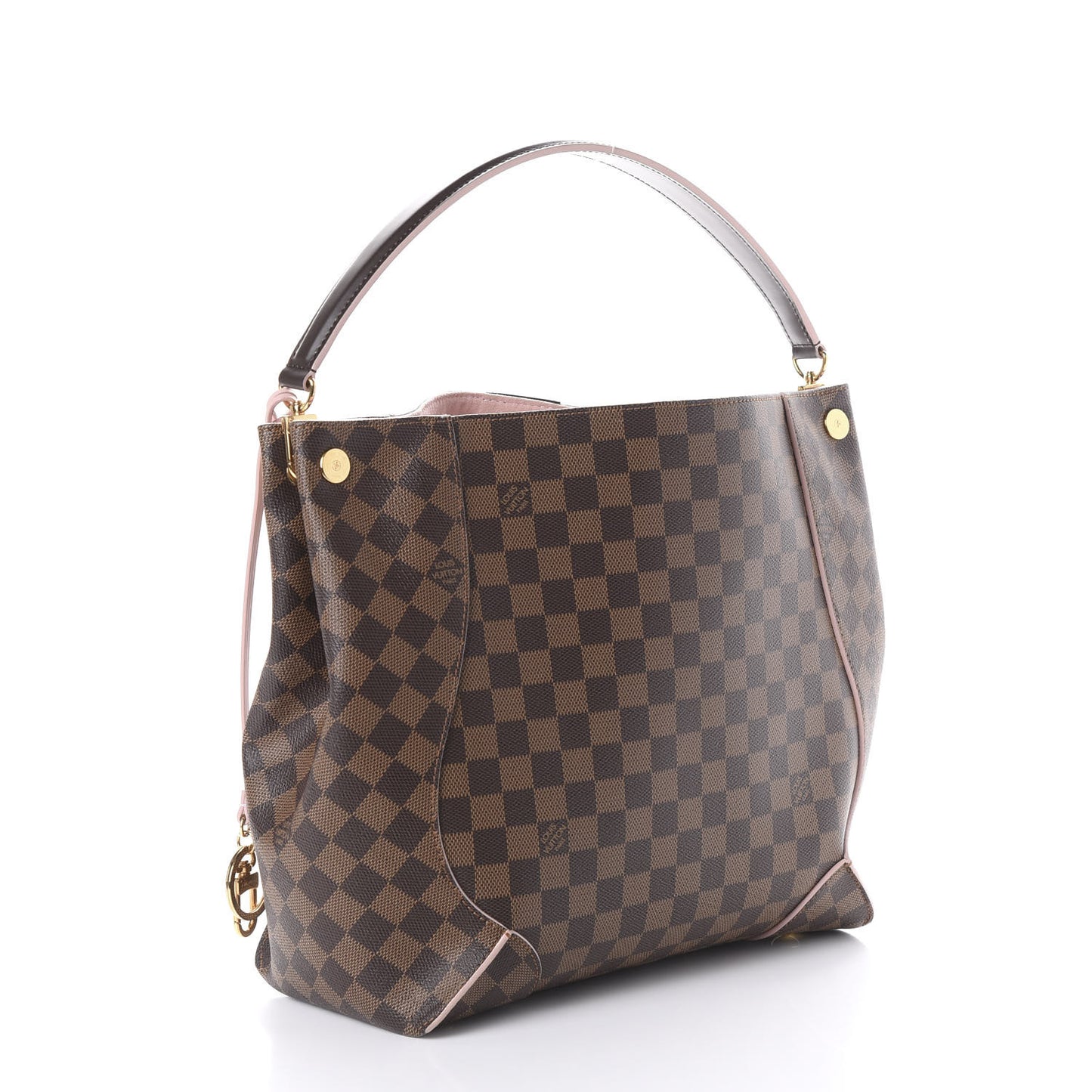 Damier Ebene Caissa Hobo Rose Ballerine