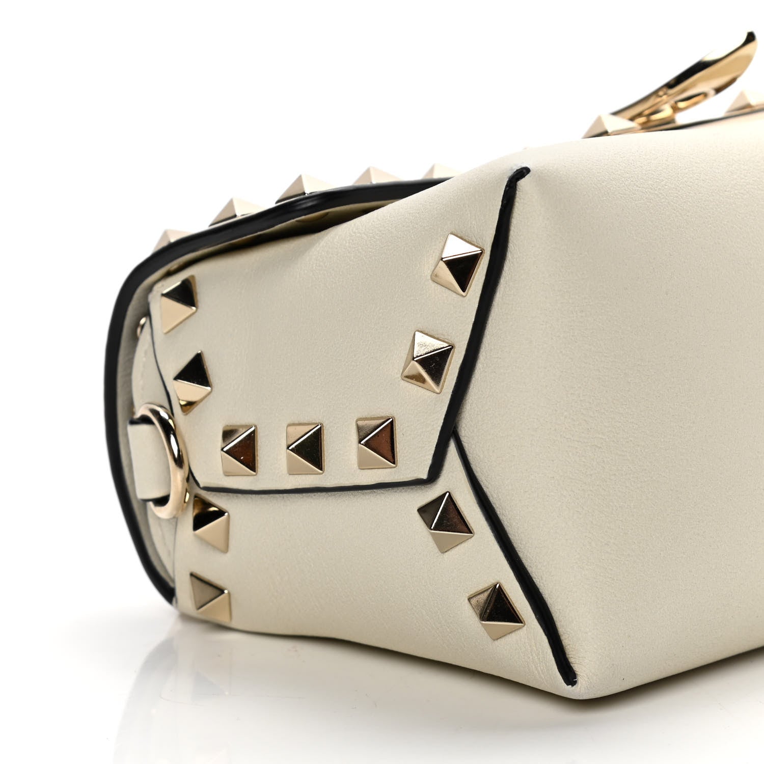 Valentino Garavani Calfskin Mini Rockstud Crossbody Bag Ivory 8 of 12