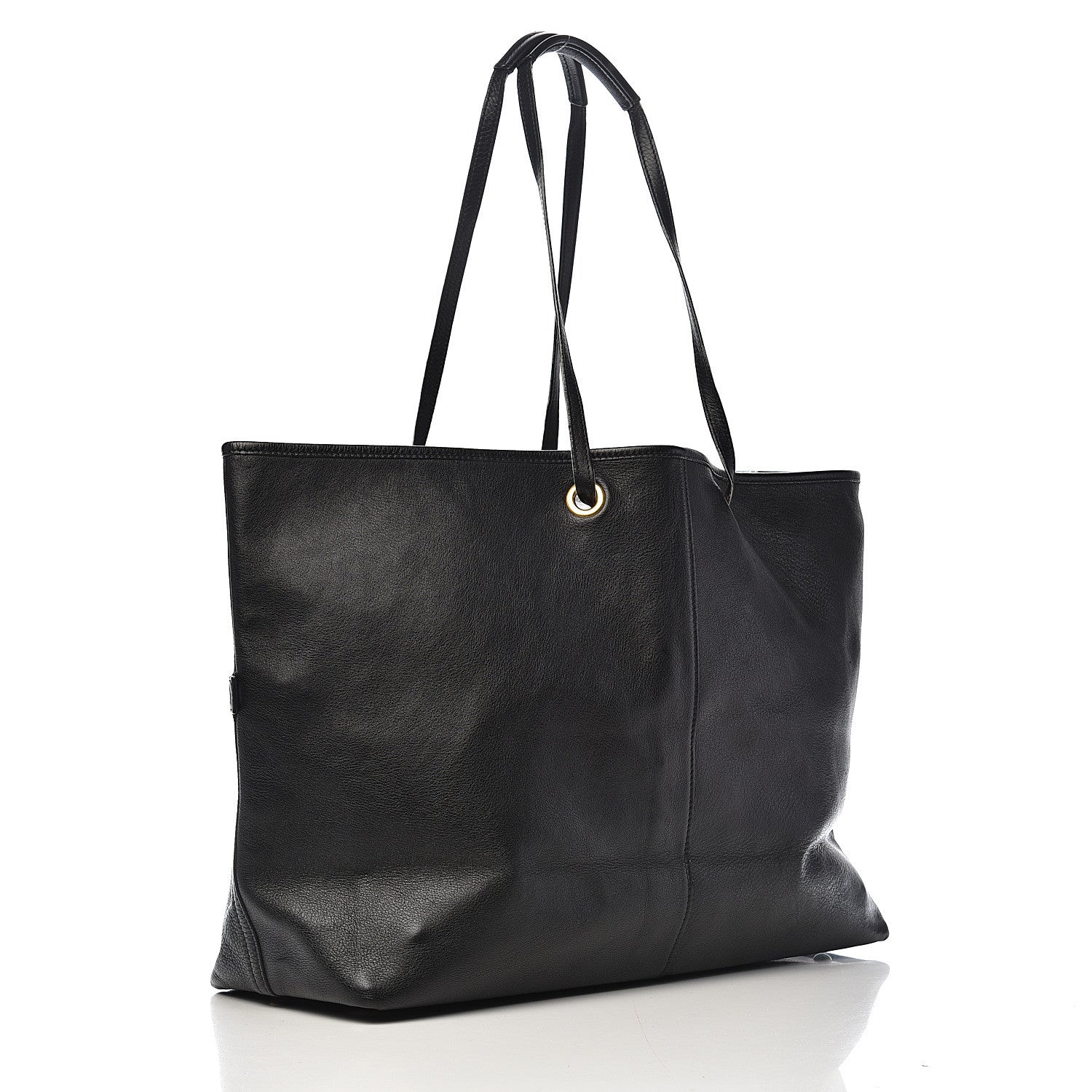 Saint Laurent Calfskin Large Neo Double Reversible Tote Black 2 of 15
