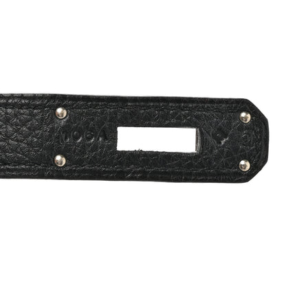 Hermes Taurillon Clemence Birkin 40 Black 7 of 14