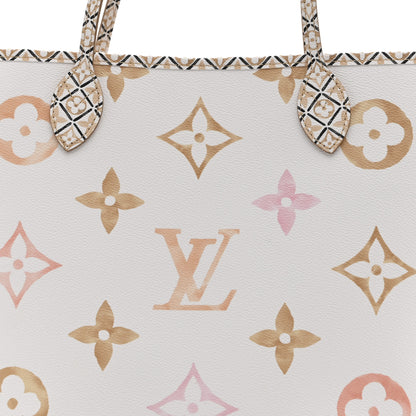 Louis Vuitton Monogram Giant By The Pool 2.0 Neverfull MM Beige 8 of 10