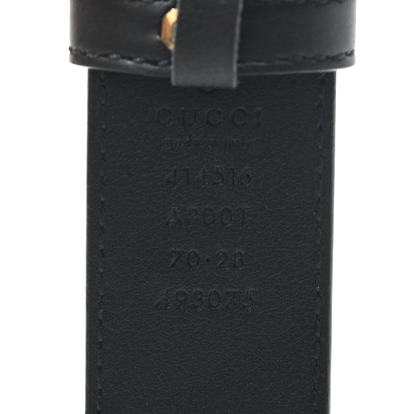 Moon Calfskin Double G 30mm Belt 70 28 Black