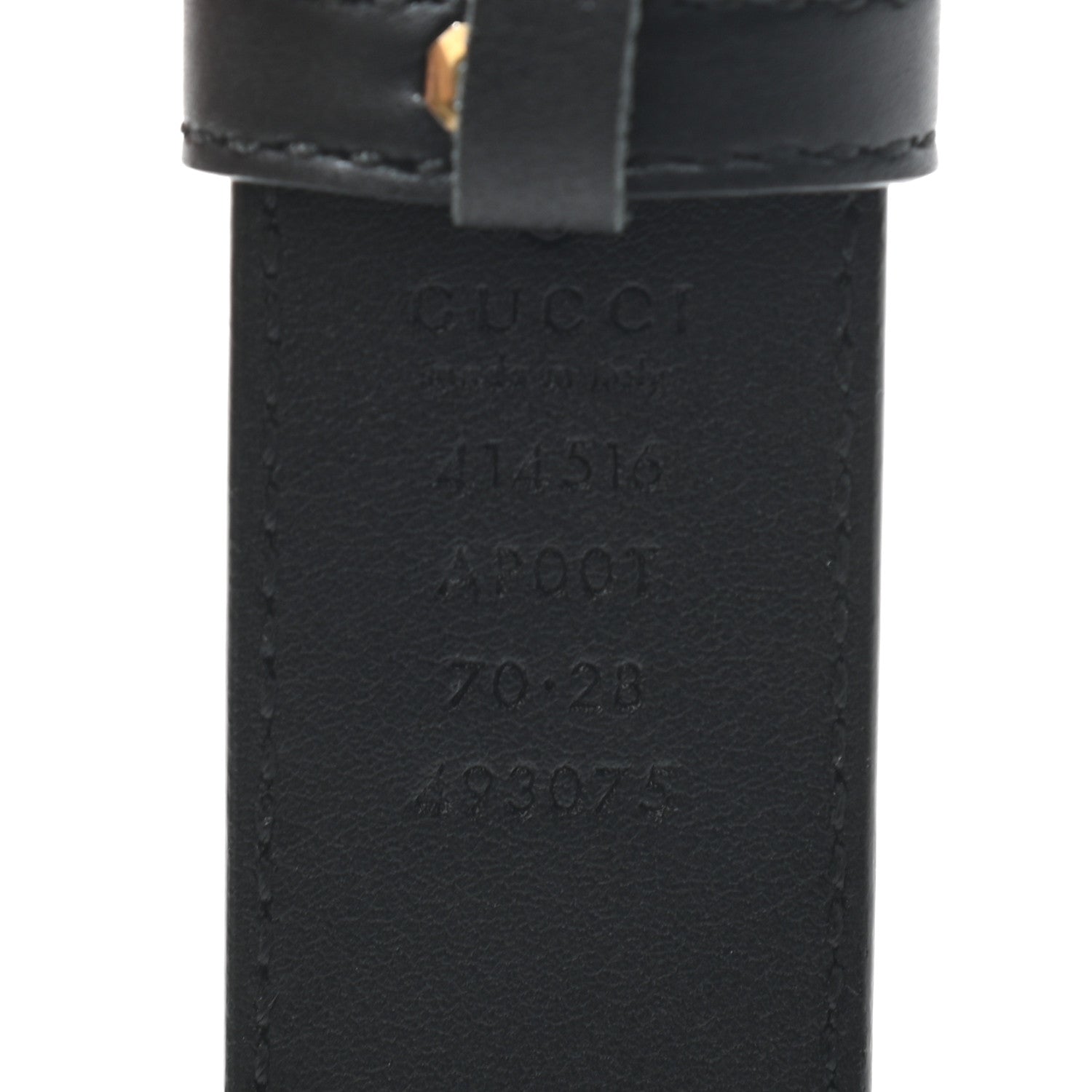 Gucci Moon Calfskin Double G 30mm Belt 70 28 Black 3 of 5