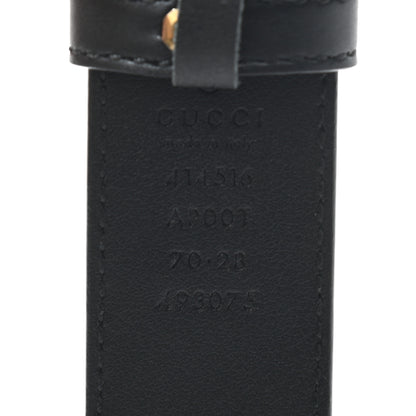 Gucci Moon Calfskin Double G 30mm Belt 70 28 Black 3 of 5