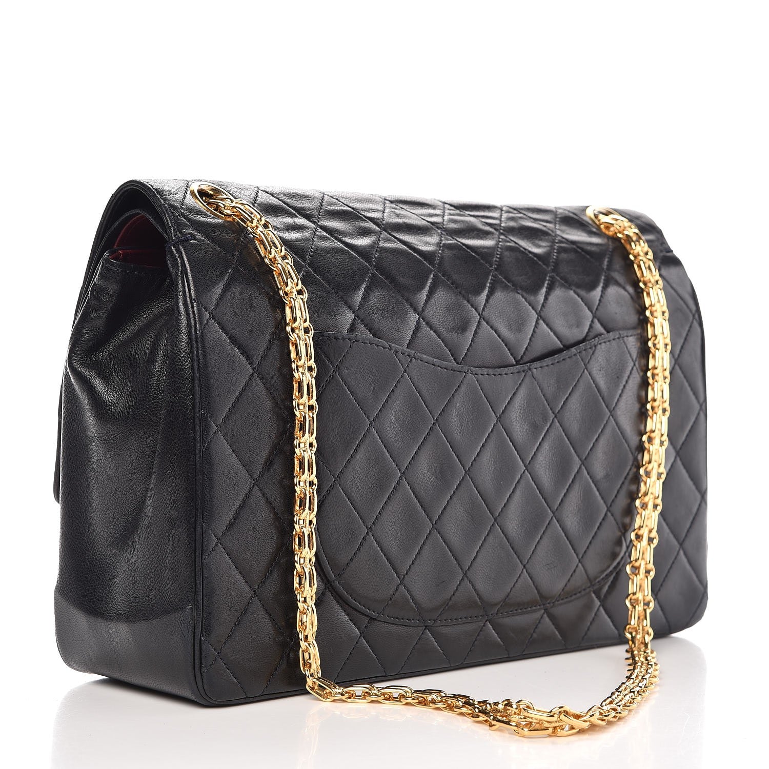 Chanel Lambskin Quilted Medium Bijoux Chain Double Flap Black 4 of 10