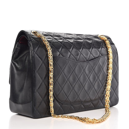 Chanel Lambskin Quilted Medium Bijoux Chain Double Flap Black 4 of 10