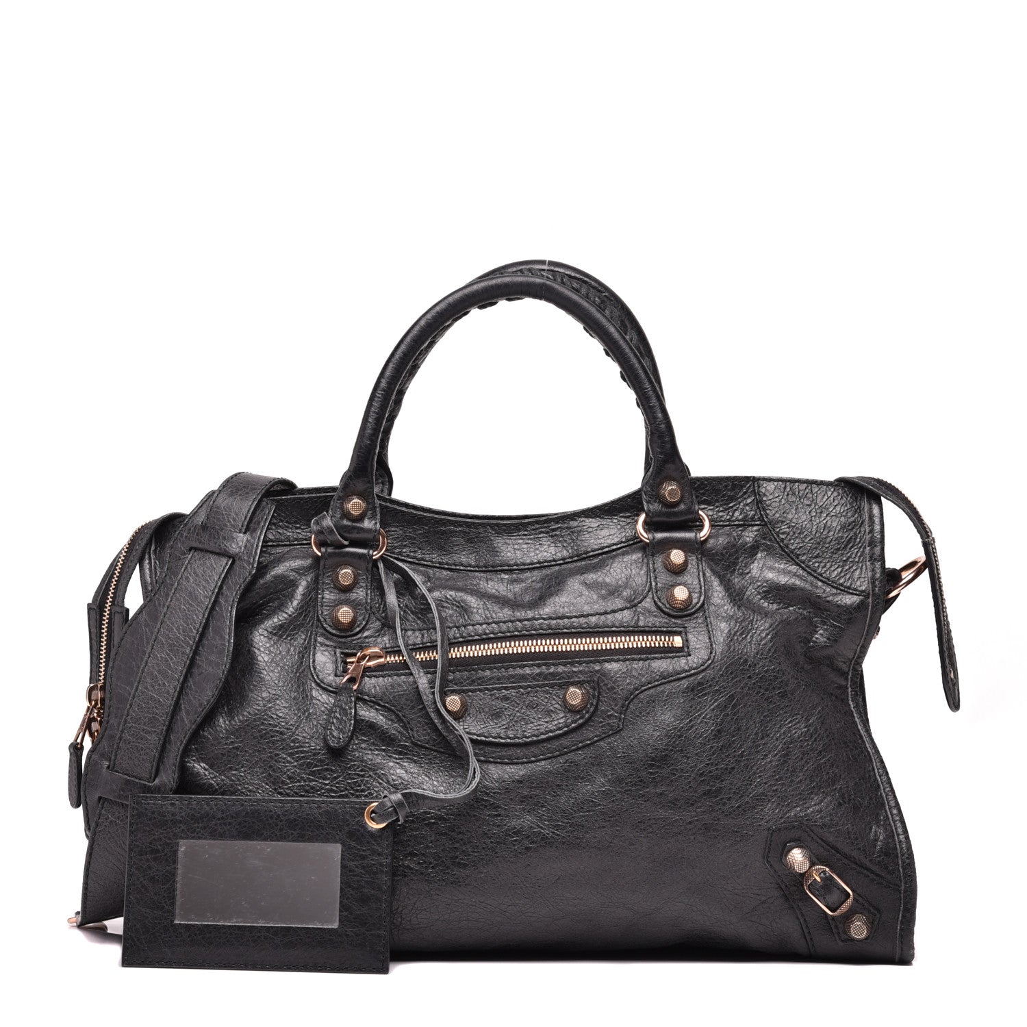 Balenciaga Agneau Giant 12 Rose Gold Hardware City Black 1 of 9