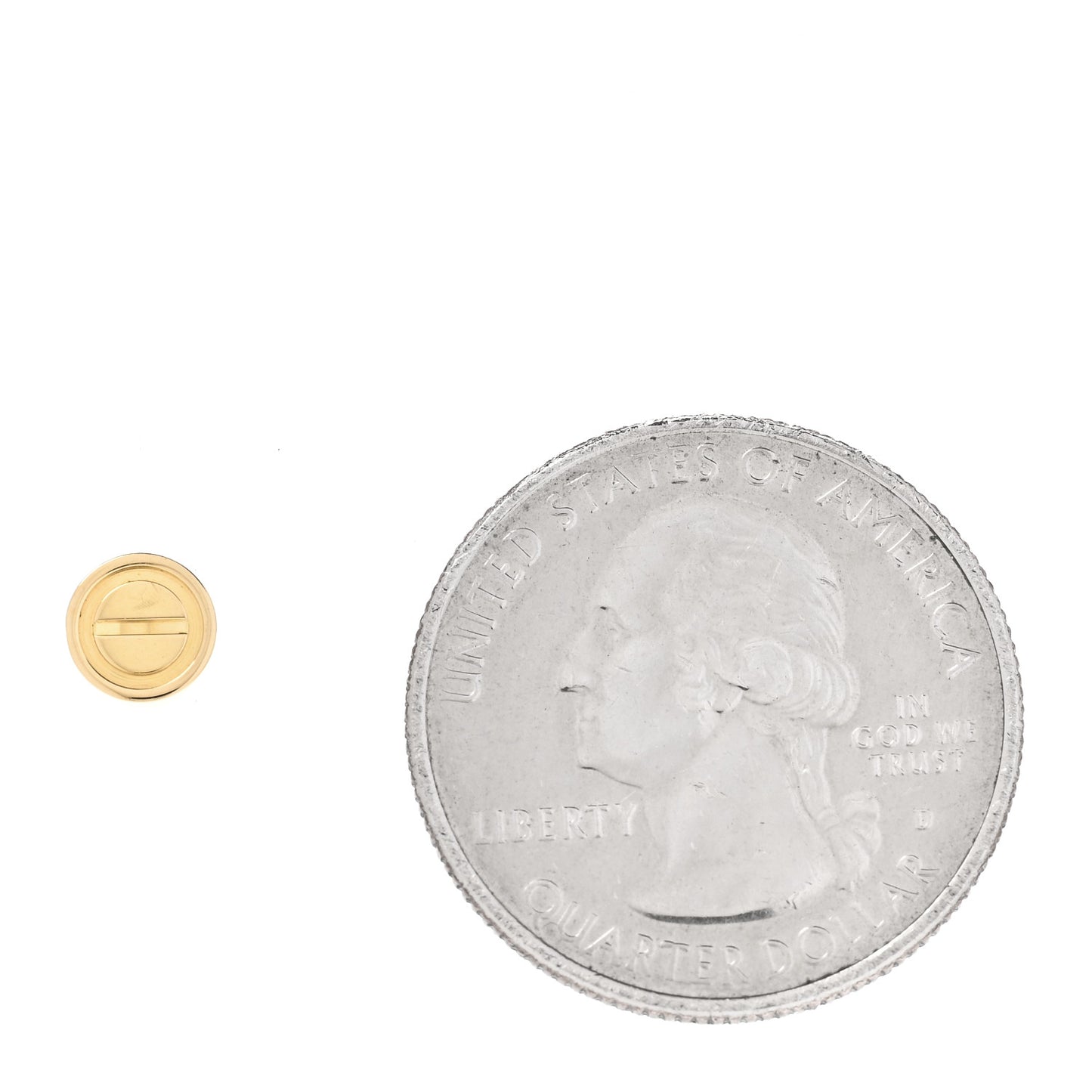 18K Yellow Gold LOVE Single Earring